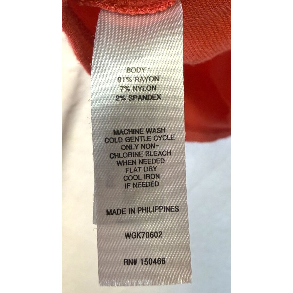 41Hawthorn Rayon Blend Coral Vacation Tank Dress Small Sleeveless Stretchy - Picture 5 of 7